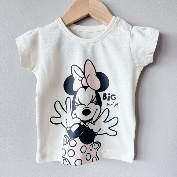 Disney Shirt 3-6m Minnie Mouse T-shirt baby girl tee - Picture 1 of 12